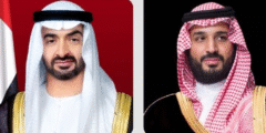 ولي العهد يبحث تطورات المنطقة مع رئيس الإمارات