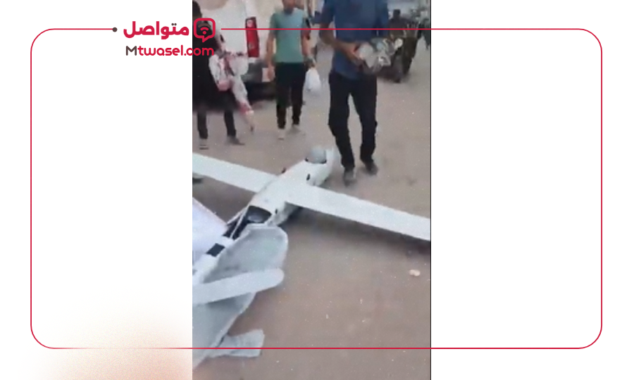 سقوط طائرة مسيرة غزة